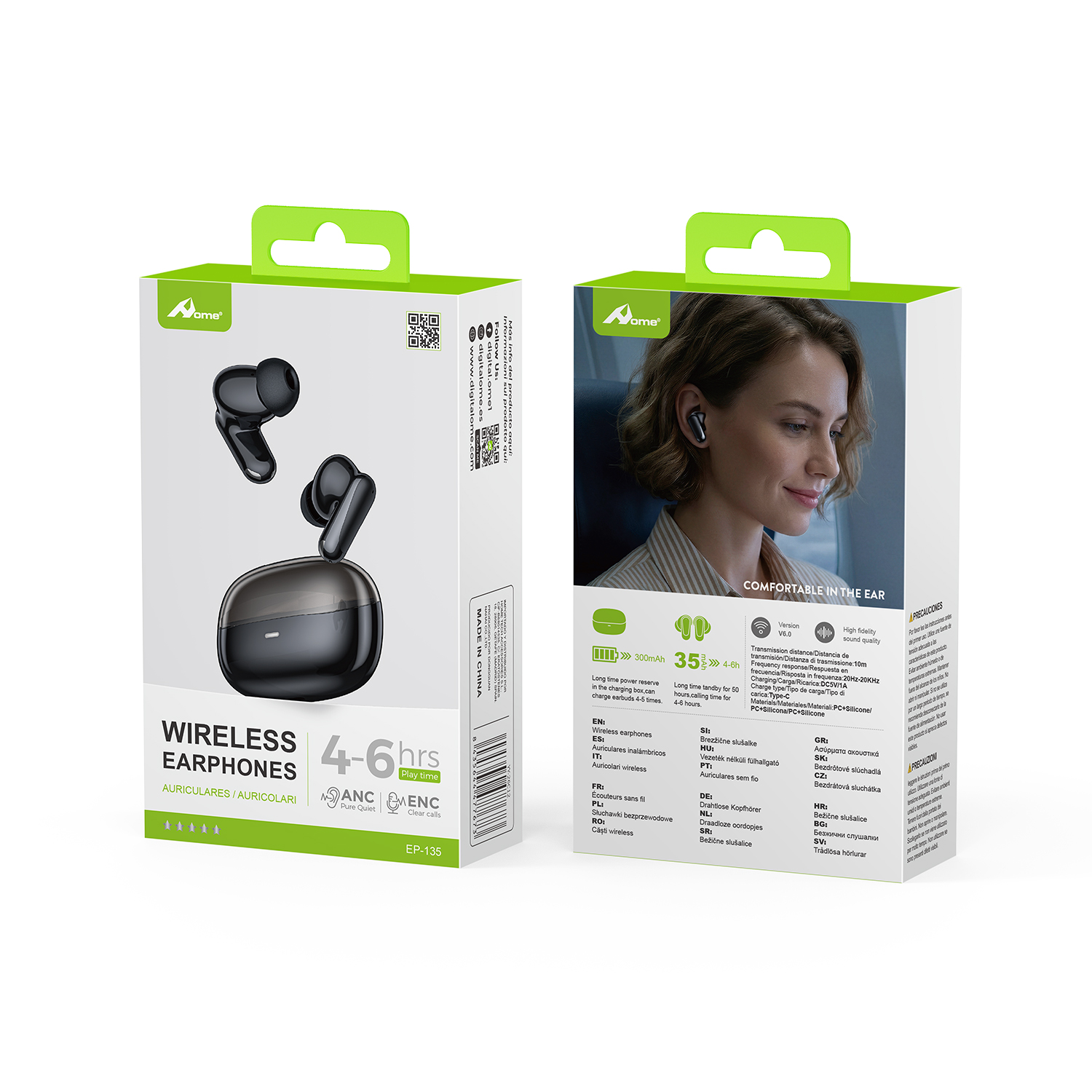 Auriculares Inalámbricos Bluetooth V6.0 con ANC y ENC EP-135 - Imagen 5