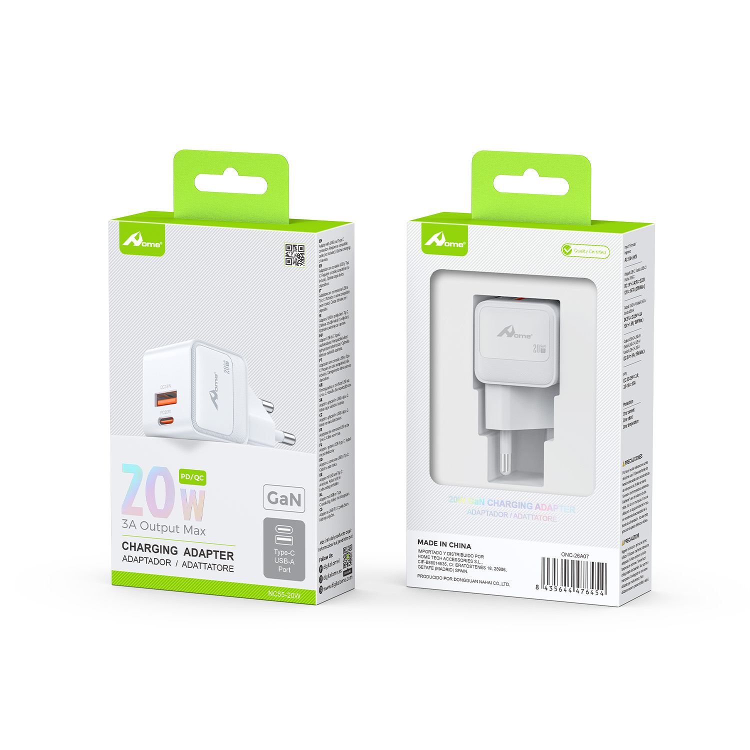 Cargador GaN 30W Doble Puerto NC55 - Imagen 2