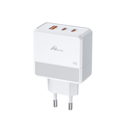 Cargador de Pared GaN 65W con 3 Puertos (2 USB-C + 1 USB-A)TC-271