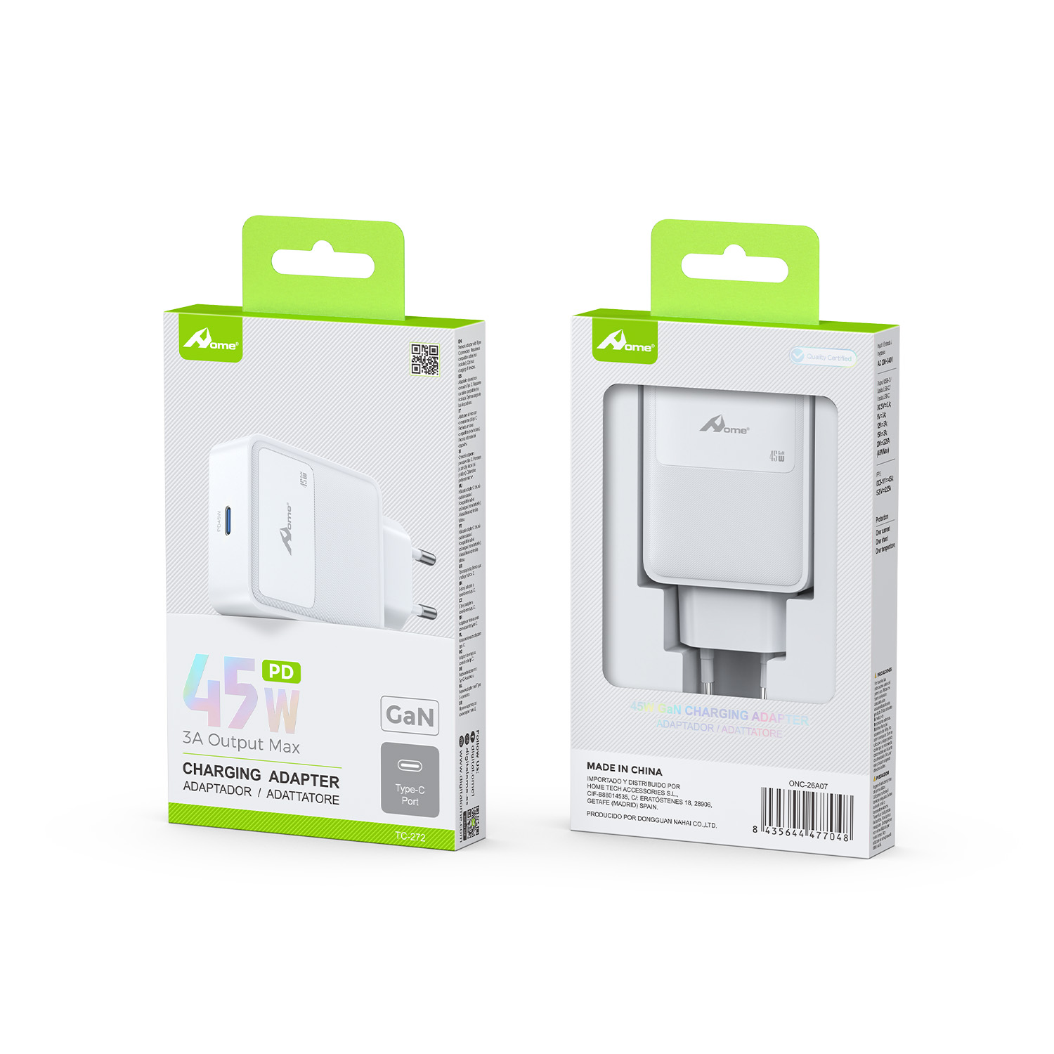 Cargador USB-C GaN 45W TC-272 - Imagen 3
