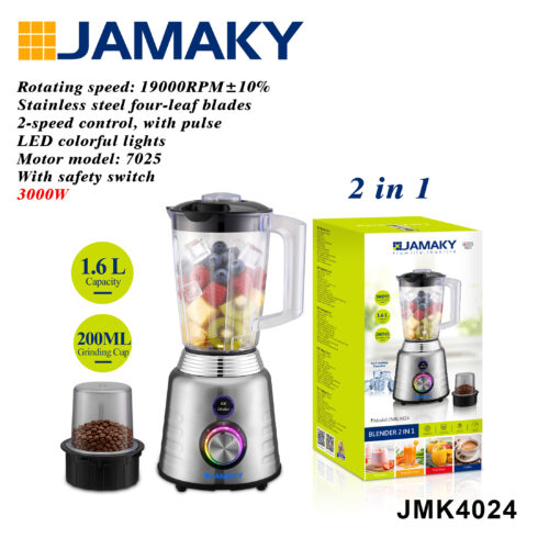 Batidora de Vaso 2 en 1 con Molinillo – JMK4024