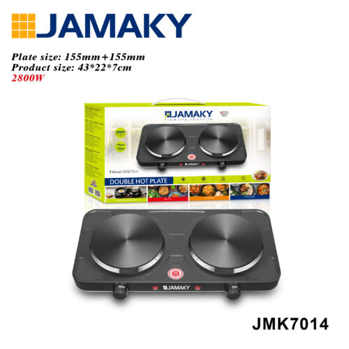 Placa de Cocina Eléctrica Doble 2800W – JMK7014