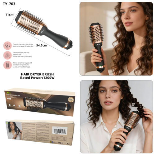 Cepillo Secador Voluminizador 1200W – TY-703