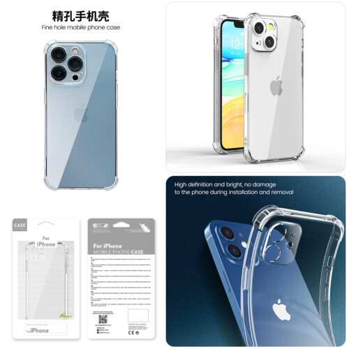 Funda Antigolpe Transparente con Protección de Cámara - iPhone
