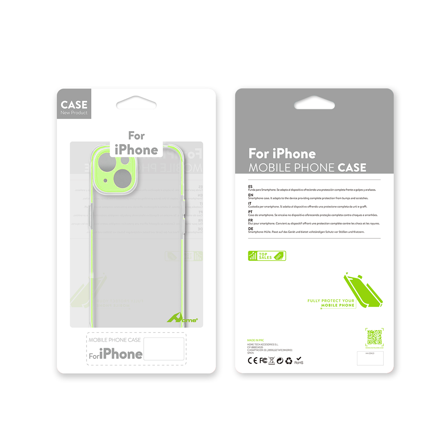 Funda TPU Transparente con Borde de Color - iPhone - Imagen 2