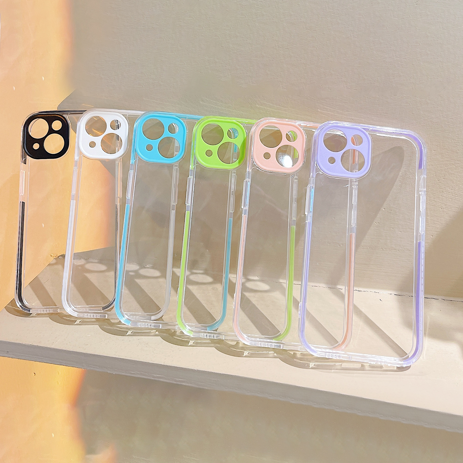 Funda TPU Transparente con Borde de Color - iPhone - Imagen 3