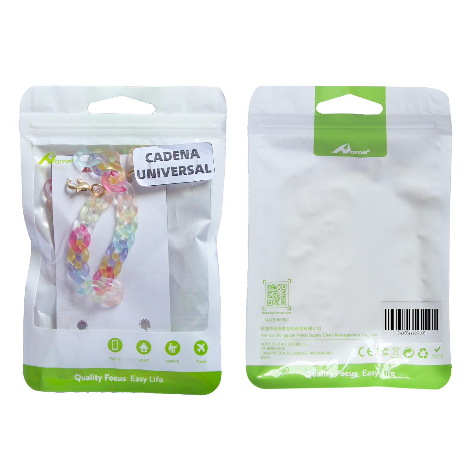Cadena Larga Transparente para Móvil 68 cm - Imagen 2