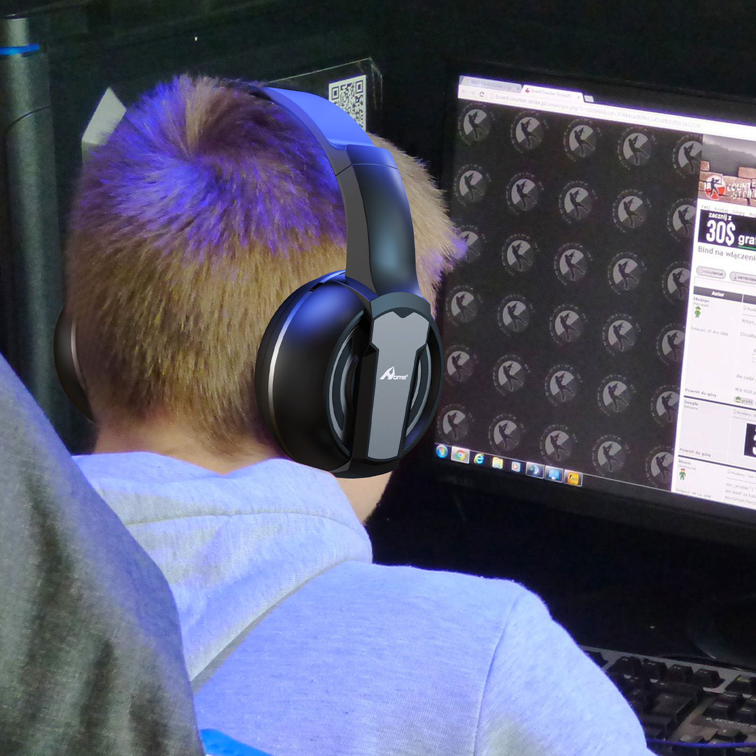 Cascos Gaming con Cable y Micrófono HP-72