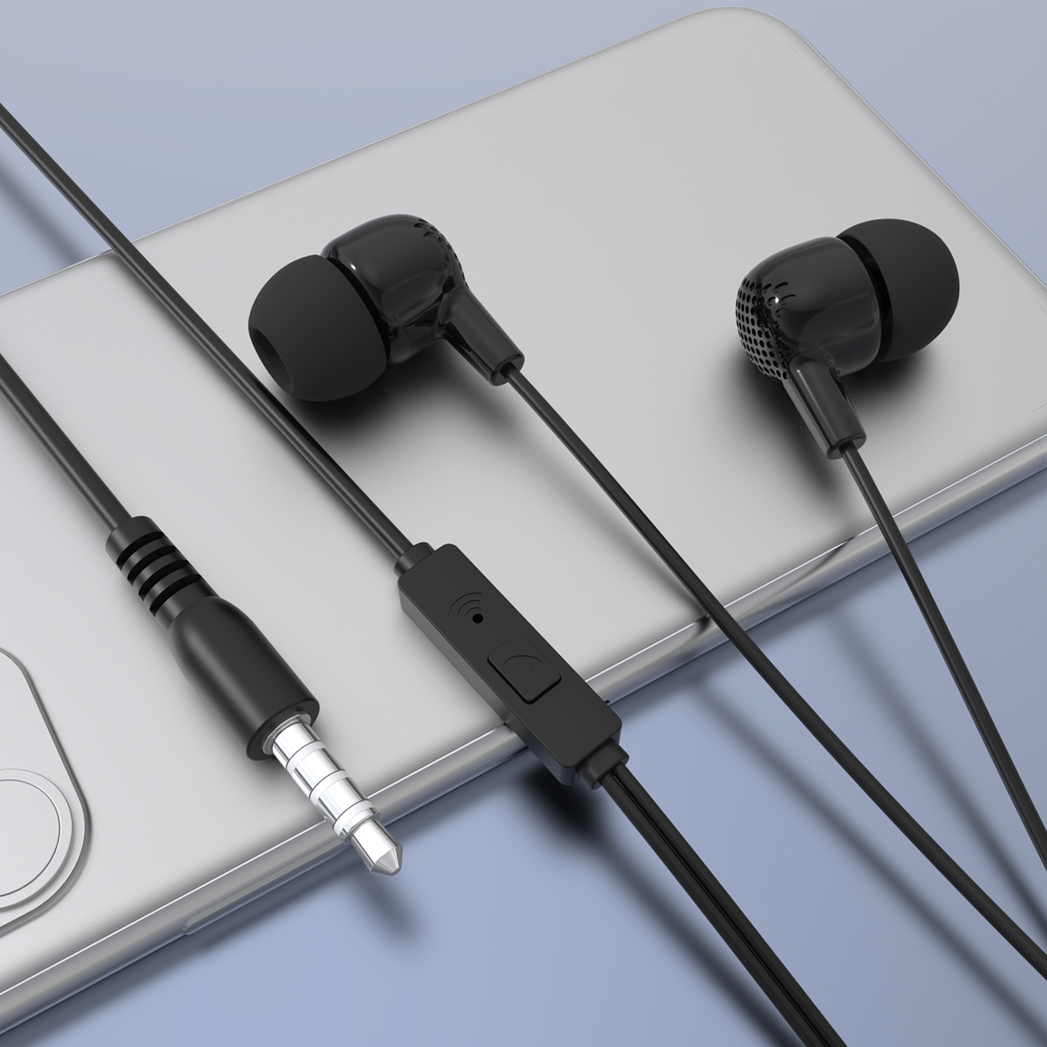 Auriculares con Cable Jack 3.5 mm y Micrófono EP-263