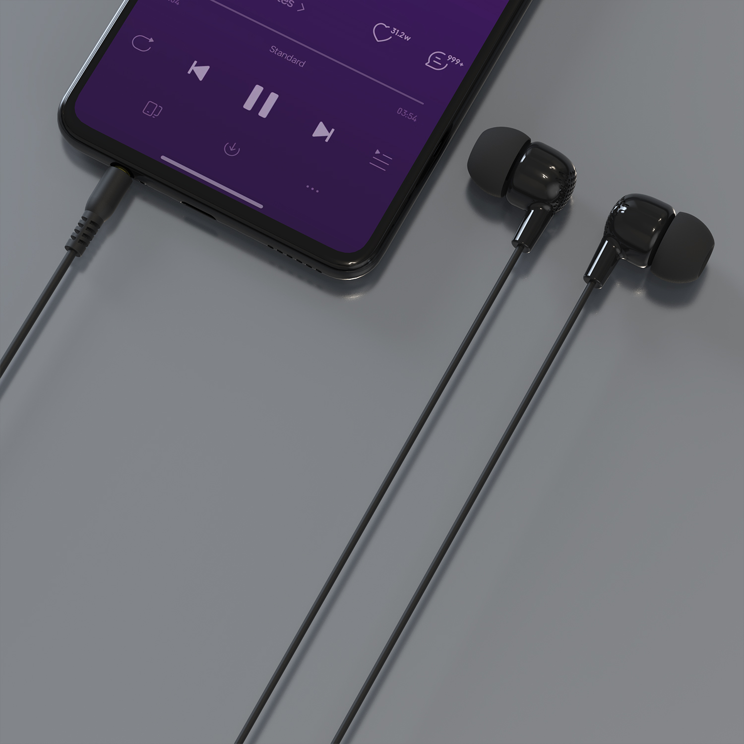 Auriculares con Cable Jack 3.5 mm y Micrófono EP-263
