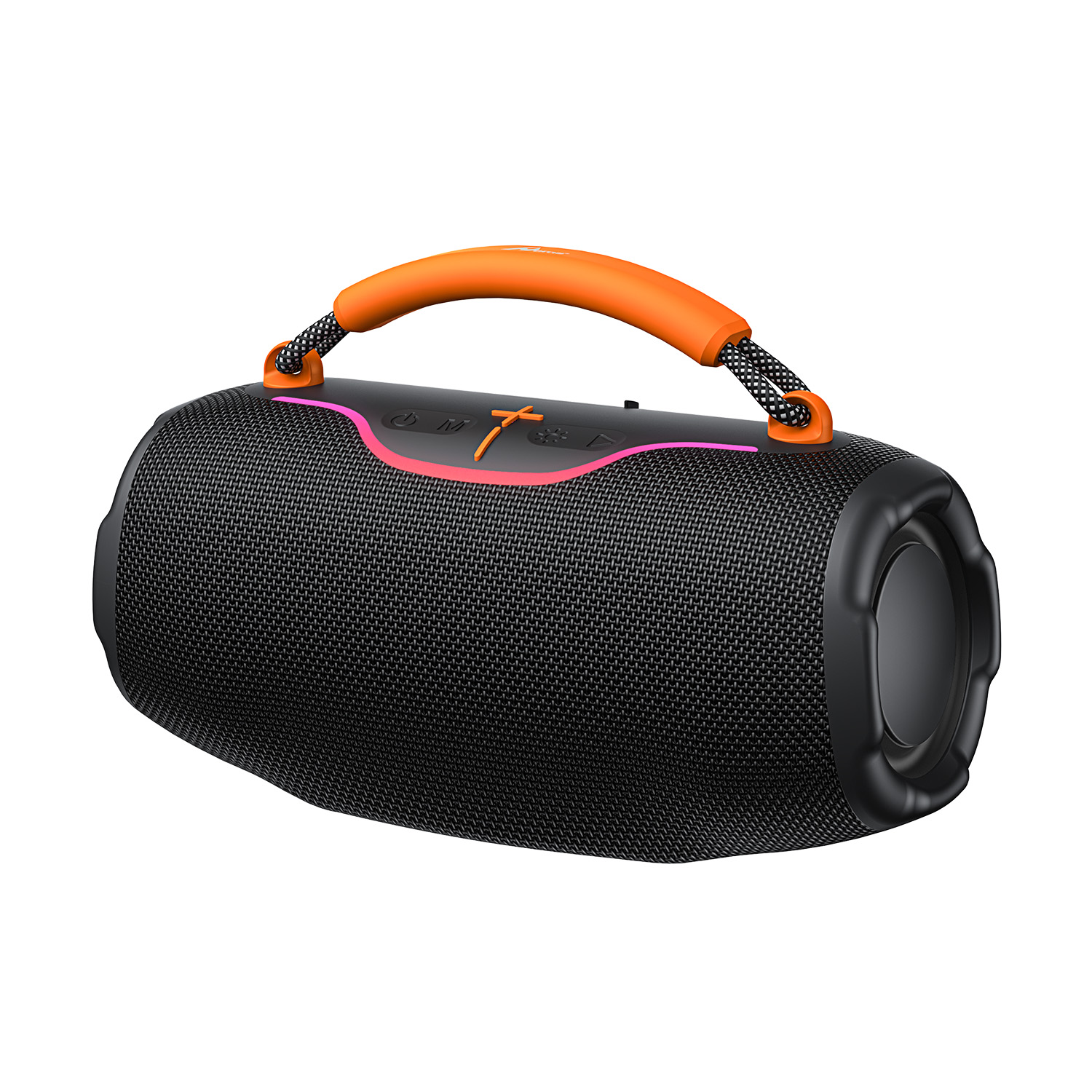 Altavoz Bluetooth Portátil 16W con Luces RGB y Asa OSPA-03 Negro