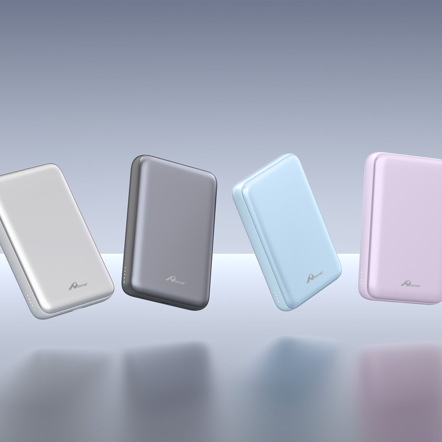 Power Bank Magnético 10.000 mAh con Carga Inalámbrica 15W y Cable USB-C Colgante WS-T193P Plata