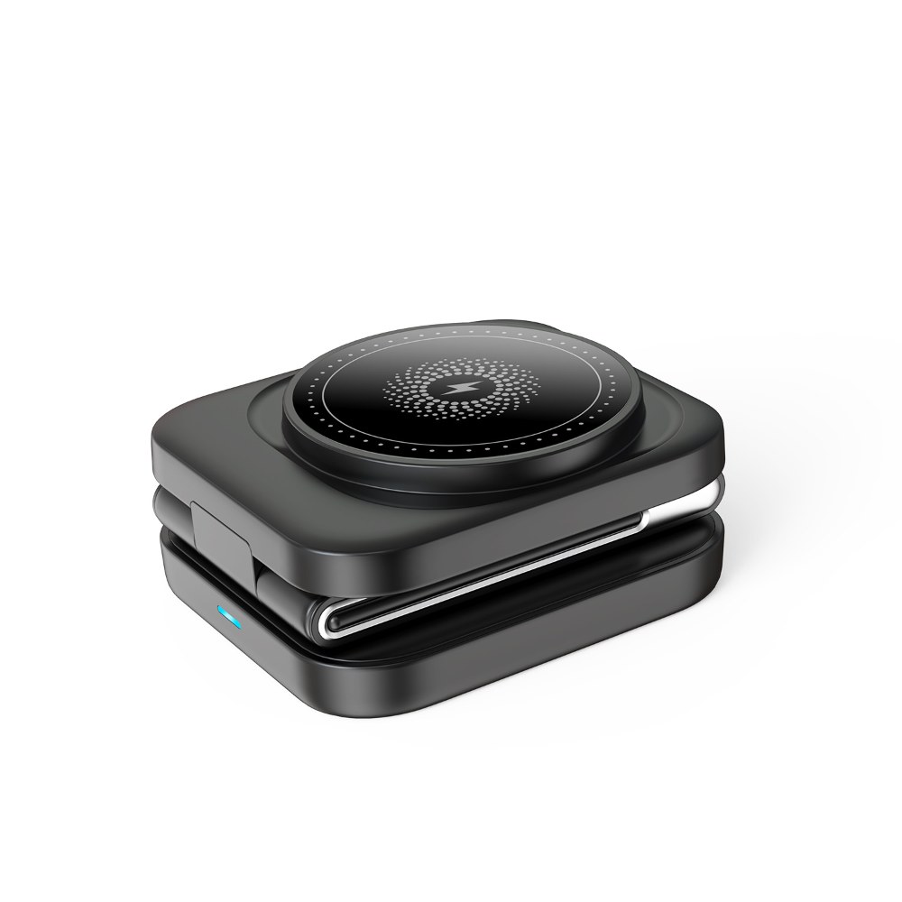 Cargador inalámbrico magnético 3 en 1 plegable 15W – TC-236