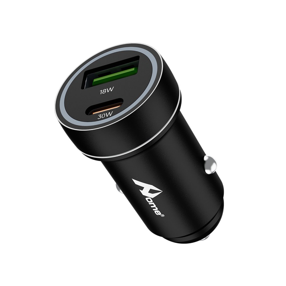 Cargador de coche 30W USB-C + USB-A – CC-209