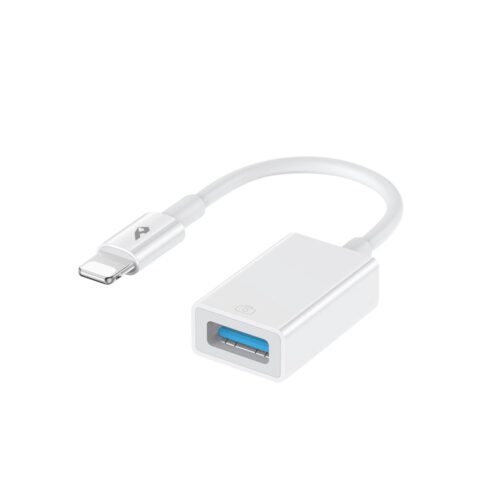 Adaptador OTG USB-A hembra a Lightning macho 12 cm – LCB-222